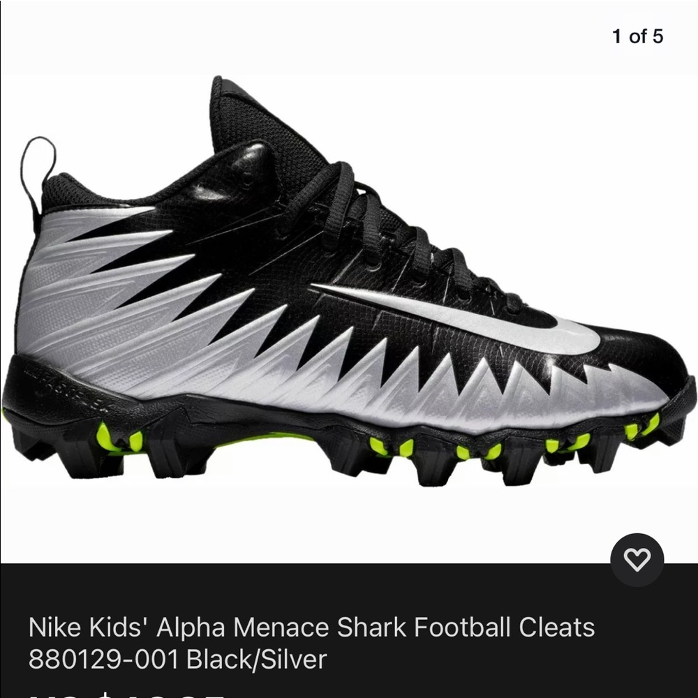 Nike Kids' Alpha Menace Shark Football Cleats